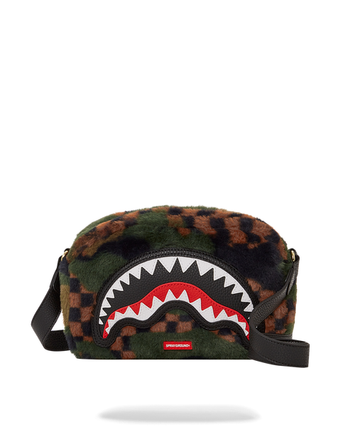 BIG SKY FUR SHARK MESSENGER BRICK BAG