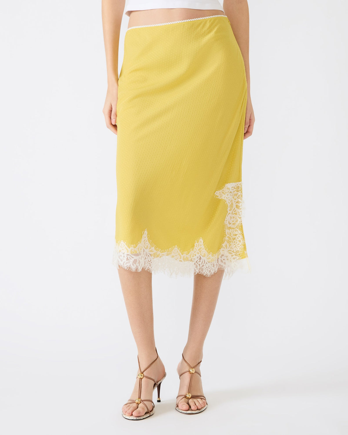 CINTHIA SKIRT GOLDEN LIME