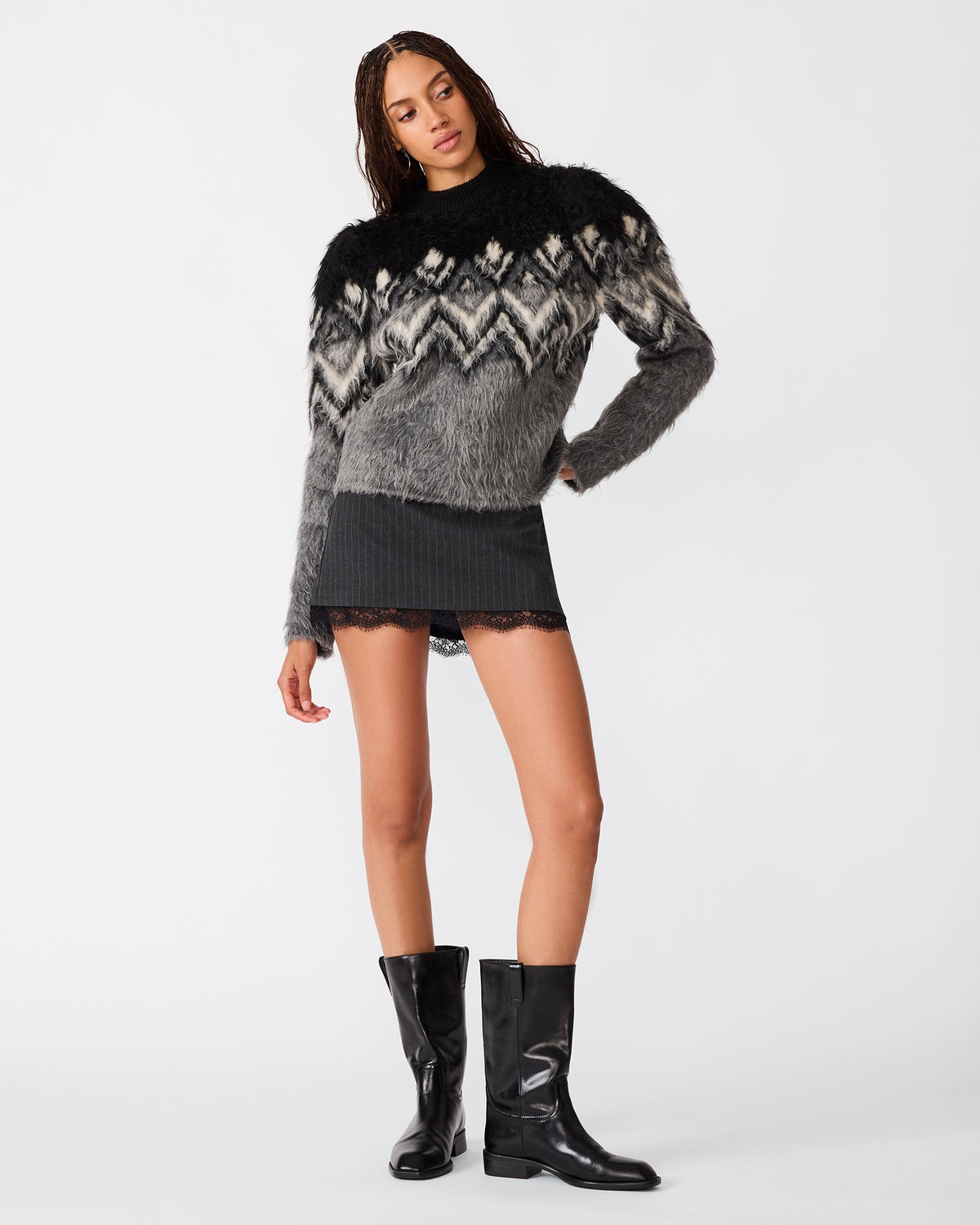 MORA SWEATER BLACK MULTI