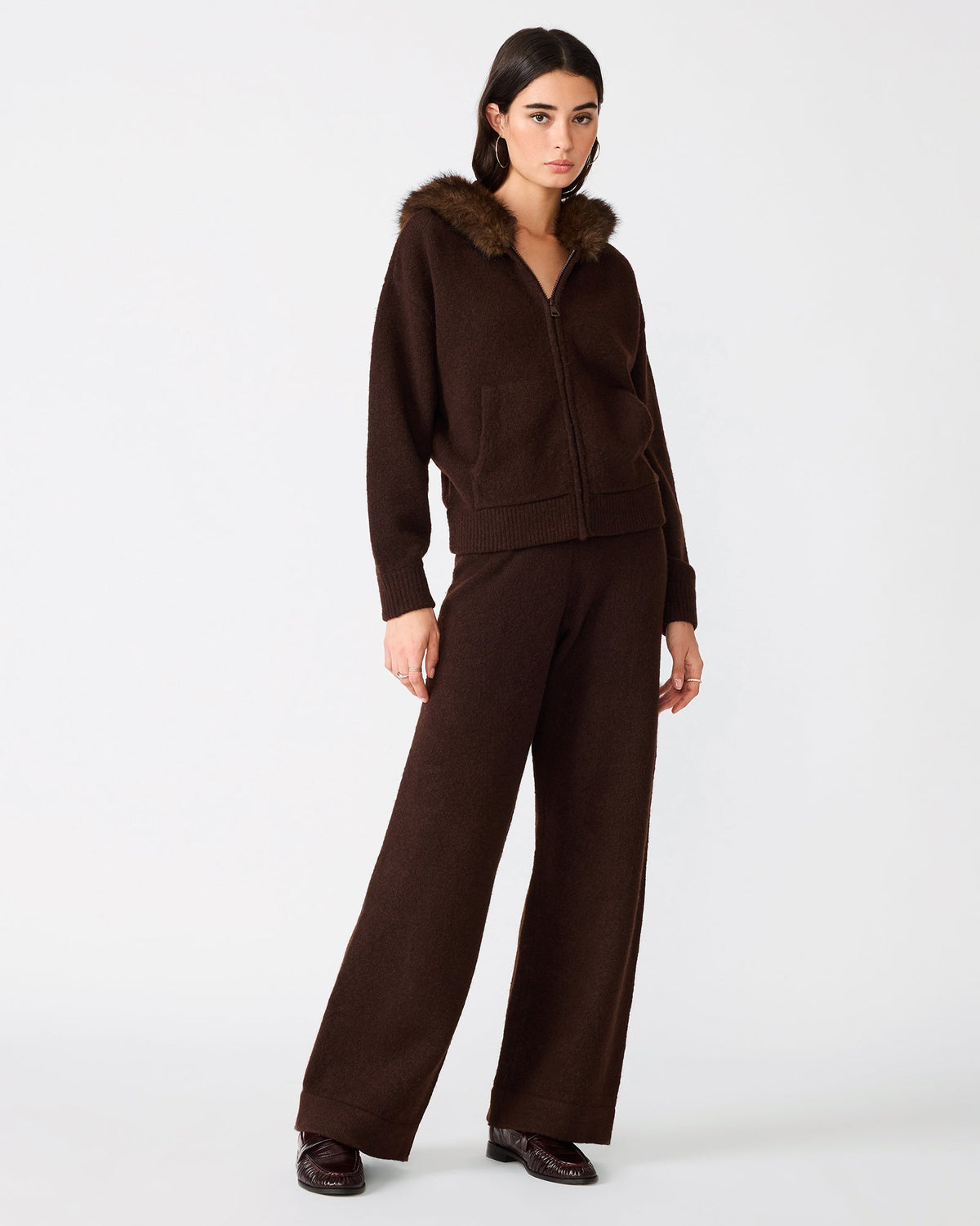 ANGELIQUE SWEATER DARK TOFFEE