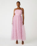 TIERED TULLE GOWN DAWN PINK