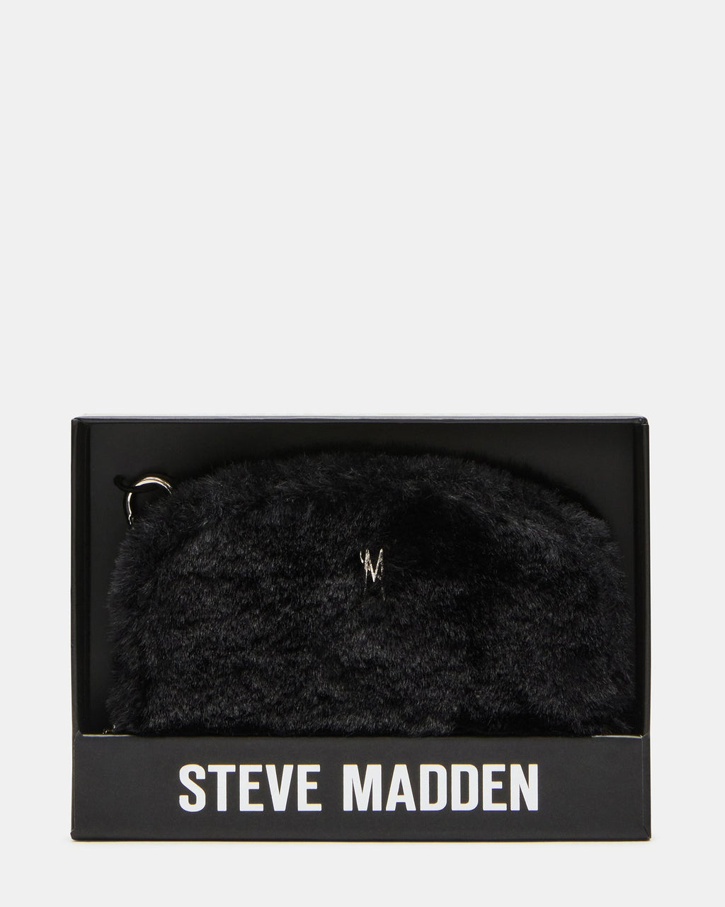 JADEZ FAUX FUR WALLET GIFT SET BLACK