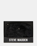 JADEZ FAUX FUR WALLET GIFT SET BLACK