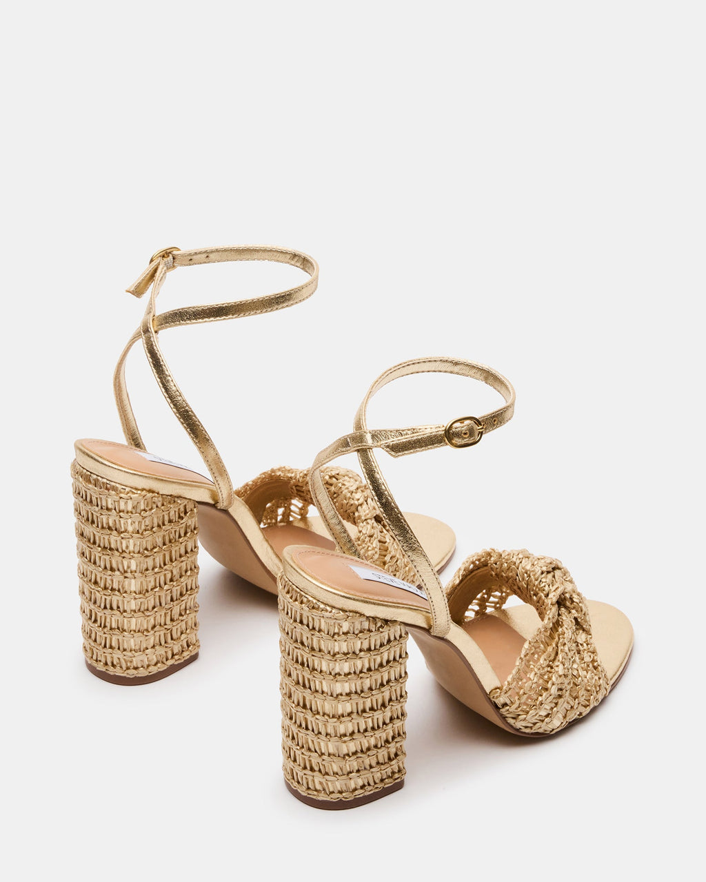 CHEYLA WOVEN GOLD RAFFIA