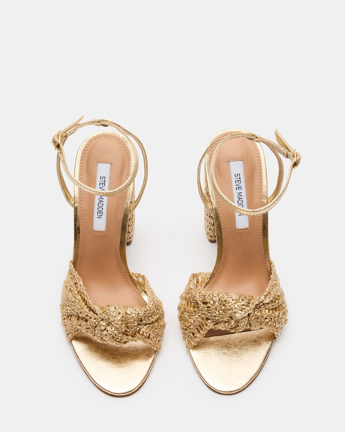 CHEYLA WOVEN GOLD RAFFIA