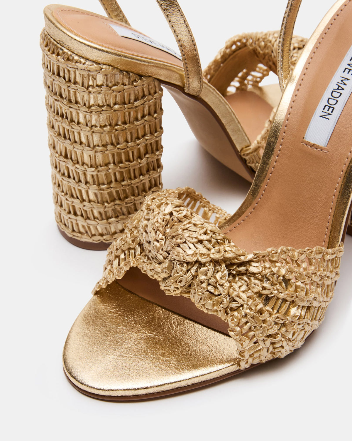 CHEYLA WOVEN GOLD RAFFIA