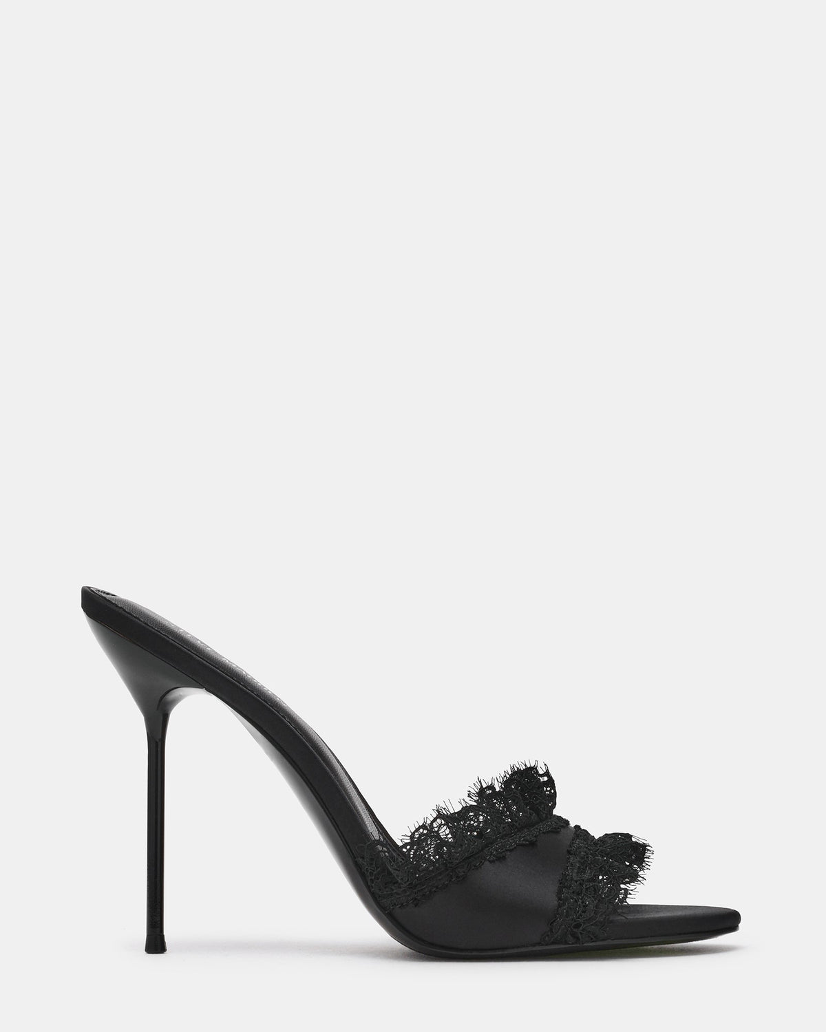 DAVINA BLACK SATIN LACE