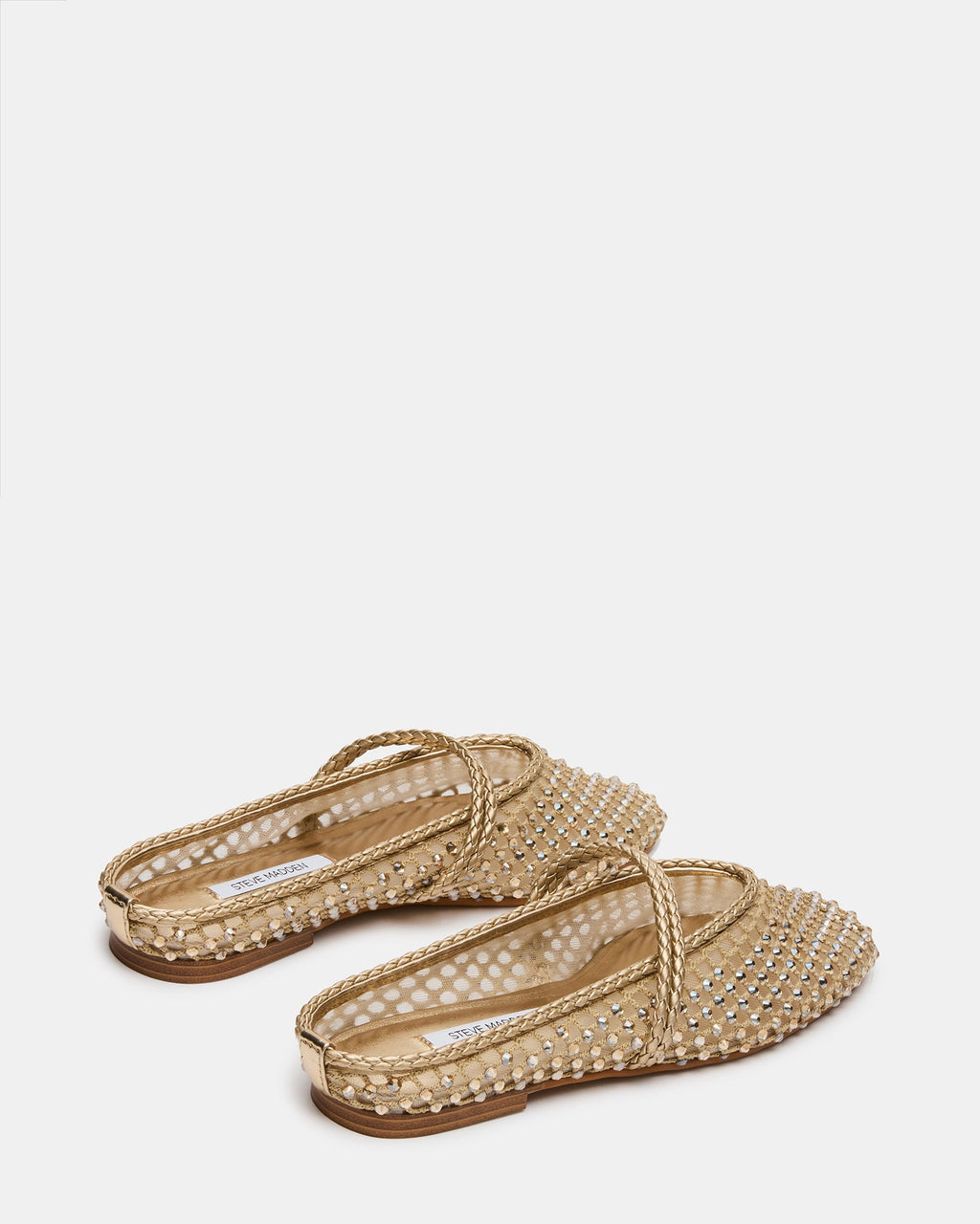ENNIE GOLD LEATHER RHINESTONES