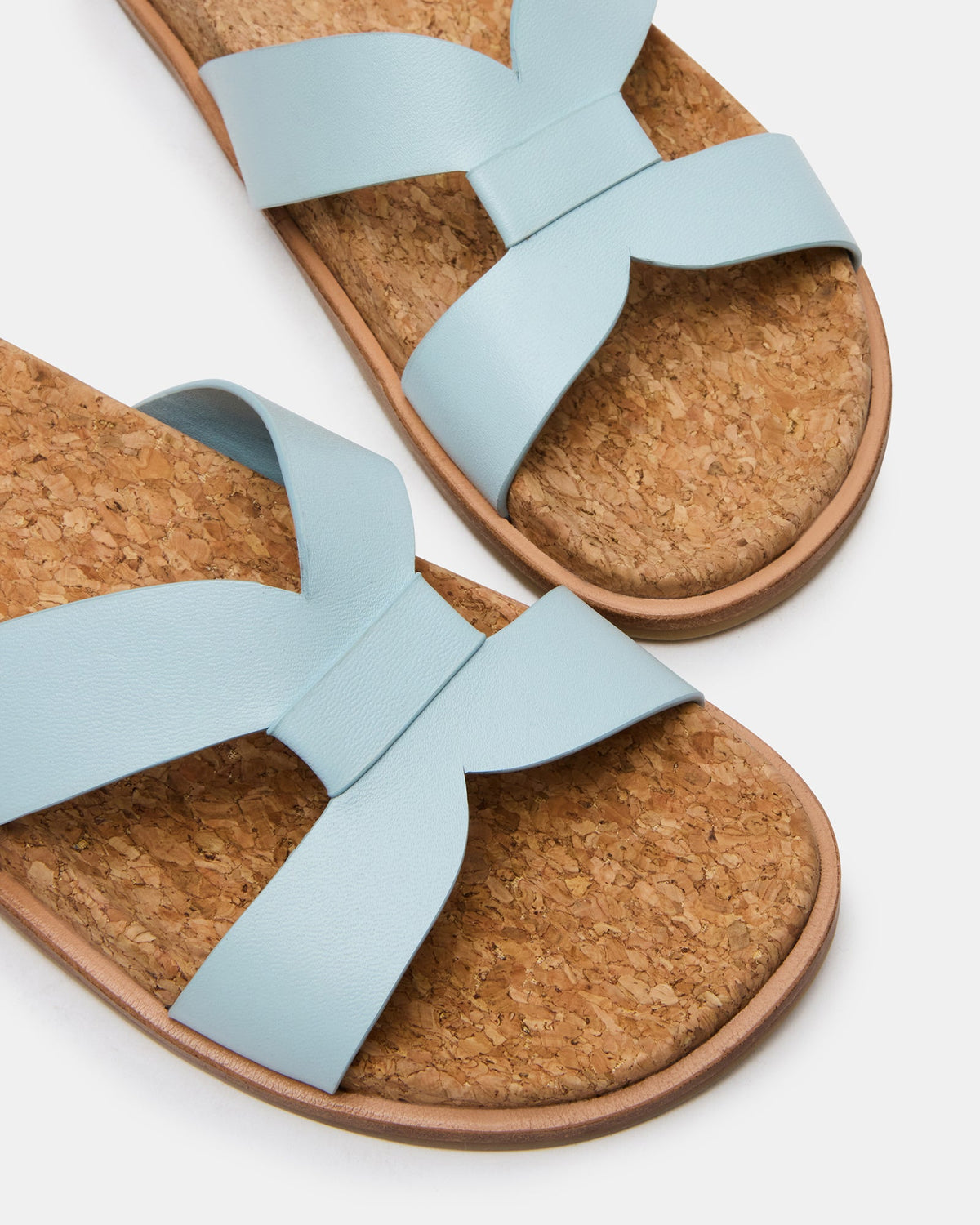 MARILU CORK LIGHT BLUE LEATHER