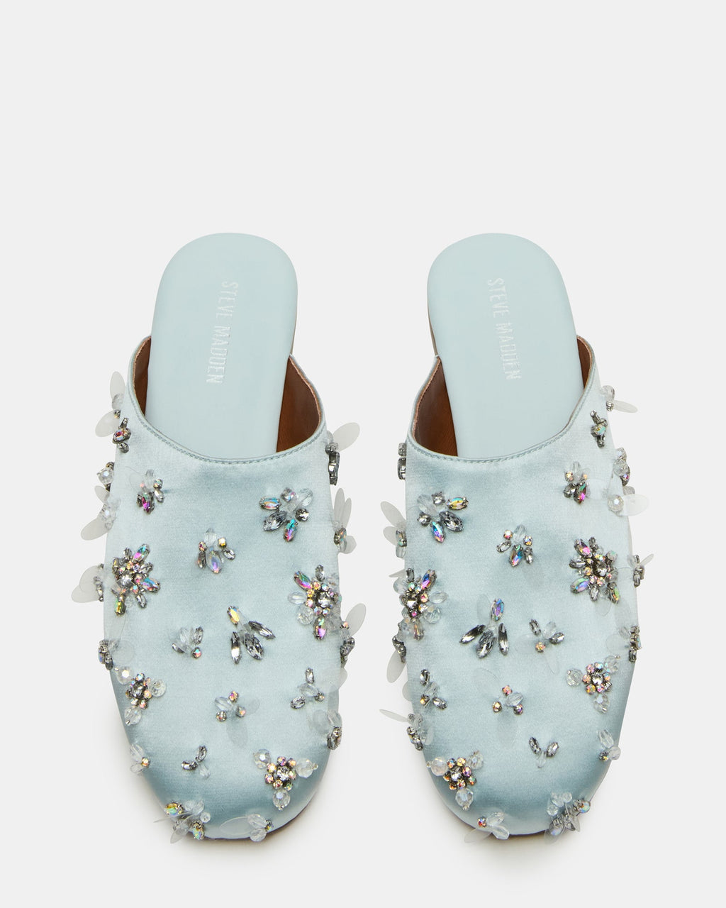 PEARSON BLUE SATIN RHINESTONES