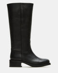 RIGGS BLACK LEATHER WIDE CALF